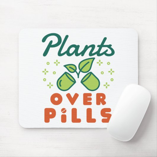 Planten over kruidenkruidenkruiden muismat (Met muis)