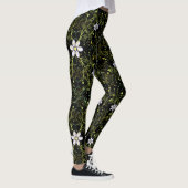 Planten patroon.10b Black BG Leggings (Rechts)