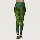 Planten patroon.11b Black BG Leggings (Achterkant)