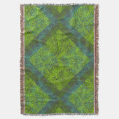 Planten patroon.12c DGrey BG Deken (Voorkant Verticaal)
