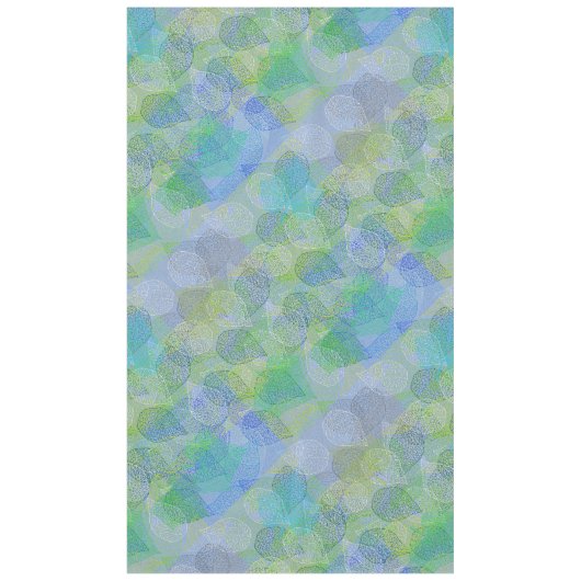 Planten patroon A02.b Leidt LBlue BG Tafelkleed (Voorkant)