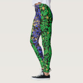 Planten patroon A06.b w Butterfly Blk BG Leggings (Links)