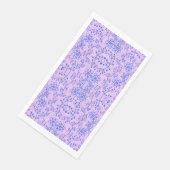 Planten patroon A08.b boho. lpurple BG Servet (Hoek)