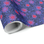 Planten patroon A13.b Black BG Cadeaupapier (Rol Hoek)