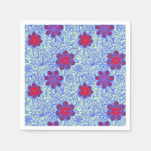 Planten patroon A13.b LGroen BG Servet