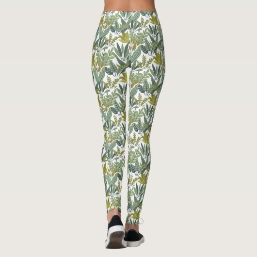 Planten patroon leggings (Achterkant)