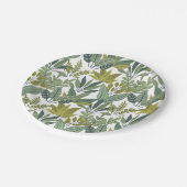 Planten patroon papieren bordje (Gekanteld)