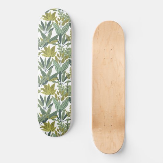 Planten patroon persoonlijk skateboard (Voorkant)