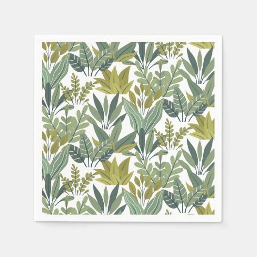 Planten patroon servet (Voorkant)