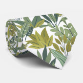 Planten patroon stropdas (Opgerold)