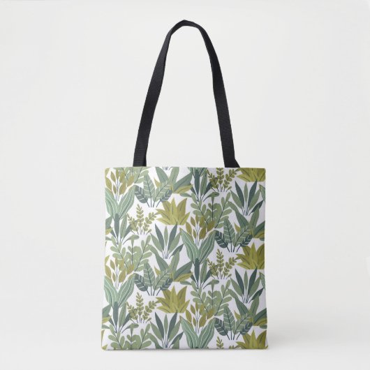 Planten patroon tote bag (Voorkant)