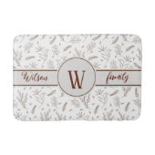 Planten Pattern 5 Achtergrondkleuren Badmat (Voorkant)