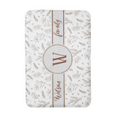 Planten Pattern 5 Achtergrondkleuren Badmat (Voorkant Verticaal)