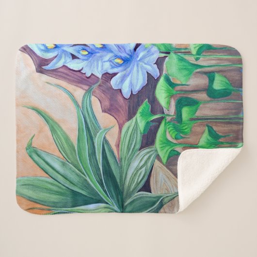 Planten Pond Party Sherpa Deken (Voorkant (horizontaal))