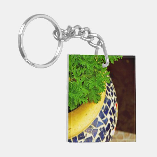 Planten Pot Sleutelhanger (Voorkant Links)