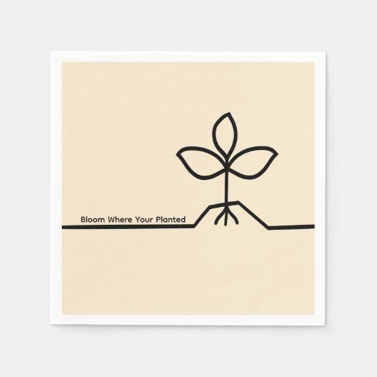 Planten servet (Voorkant)
