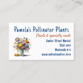 Planten snijbloemen te koop Visitekaartjes (Voorkant)