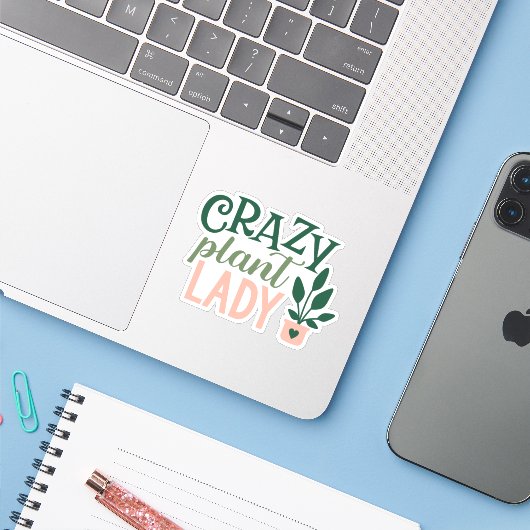 Planten Sticker Natuur tuin (Laptop met iPhone)