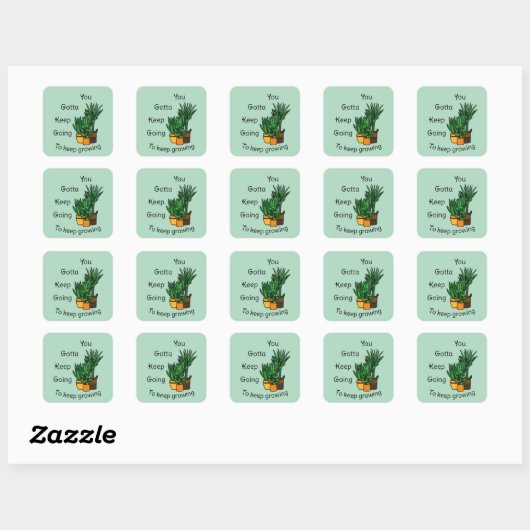 Planten sticker set “keep growing” (Vel)