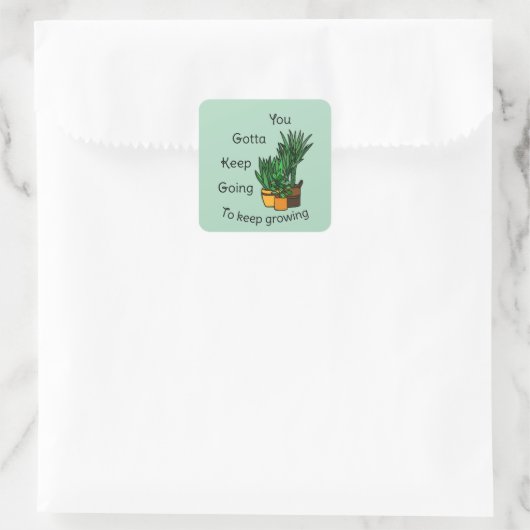 Planten sticker set “keep growing” (Tas)