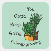 Planten sticker set “keep growing” (Voorkant)