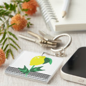 Planten stripes voor fruittuinbouw sleutelhanger (Voorkant Rechts)