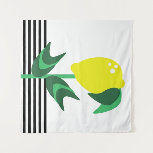 Planten stripes voor fruittuinbouw wandkleed (Voorkant (horizontaal))