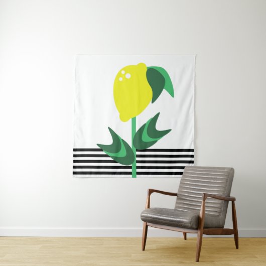 Planten stripes voor fruittuinbouw wandkleed (In situ)