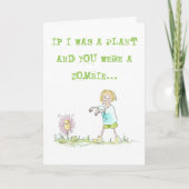 Planten tegen Zombies Card Kaart (Voorkant)