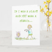 Planten tegen Zombies Card Kaart (Gele Bloem)