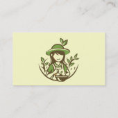 Planten tuinieren winkel of service visitekaartje (Achterkant)