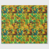 Planten van Afrikaanse woestijncactus Prickly Pear Cadeaupapier (Vlak)