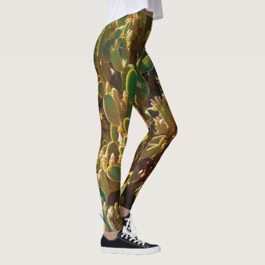 Planten van Afrikaanse woestijncactus Prickly Pear Leggings (Rechts)