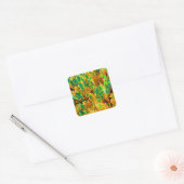 Planten van Afrikaanse woestijncactus Prickly Pear Vierkante Sticker (Envelop)
