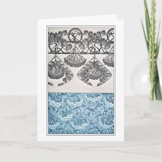 Planten van Art Nouveau Style, Mucha Kaart (Voorkant)