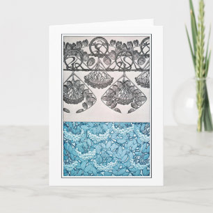 Planten van Art Nouveau Style, Mucha Kaart