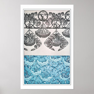 Planten van Art Nouveau Style, Mucha Poster