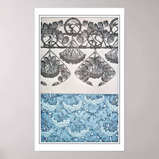 Planten van Art Nouveau Style, Mucha Poster (Voorkant)