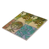 Planten van Art Nouveau Style, Mucha Tegeltje (Zijkant)