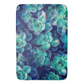 Planten van blauw en groen badmat (Voorkant Verticaal)