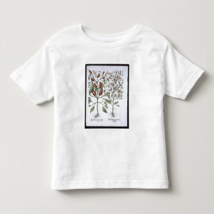 Planten van Chili Pepper uit de "Hortus Eystettens Kinder Shirts