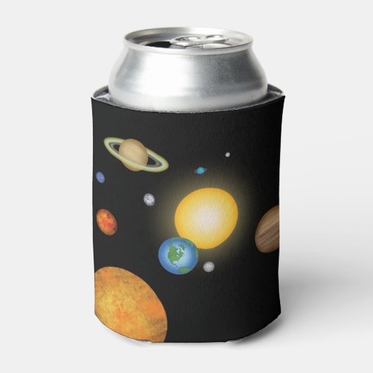 Planten van de Deep Dark Space van het zonnestelse Blikjeskoeler (Blikje Voorkant)