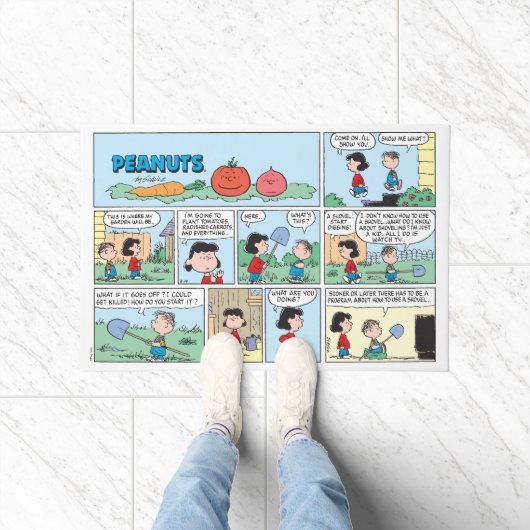 Planten van een moestuin deurmat (Binnen)