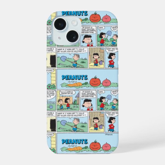 Planten van een moestuin iPhone 15 case (Achterkant)