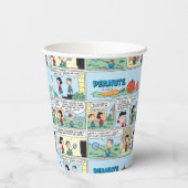 Planten van een moestuin papieren bekers (Achterkant)