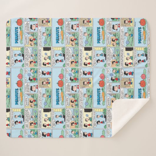 Planten van een moestuin sherpa deken (Voorkant (horizontaal))