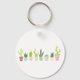 Planten van Floral Cactus Sleutelhanger