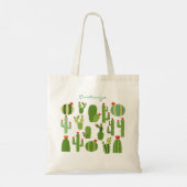 Planten van geassembleerde Cactus in Bloom Thunder Tote Bag (Achterkant)