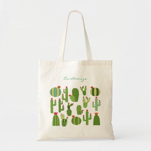 Planten van geassembleerde Cactus in Bloom Thunder Tote Bag (Voorkant)