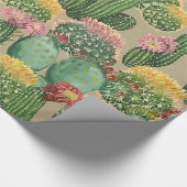 Planten van geassorteerde bloedingscactus cadeaupapier (Hoek)